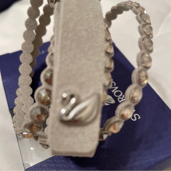 NEW Swarovski Power Collection Bracelet Slake Beige Rhodium plated 5494230 - Picture 4 of 8